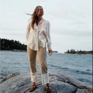 Rudy Jude Utility Jean, size 3, Cream and Tan